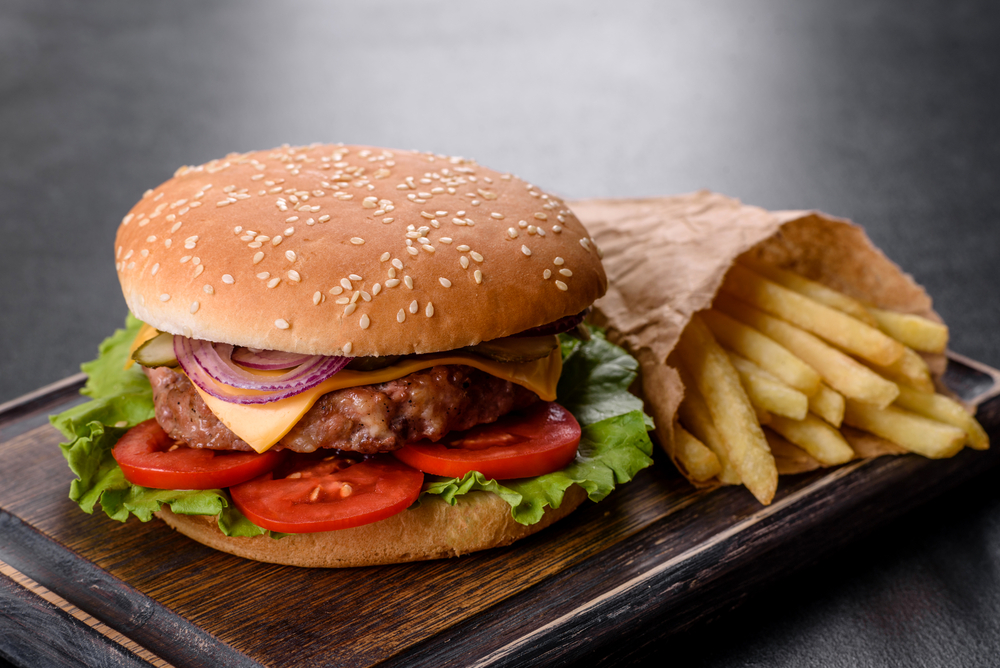 Cross selling techniques make sales easy, like adding fries to a hamburger order.